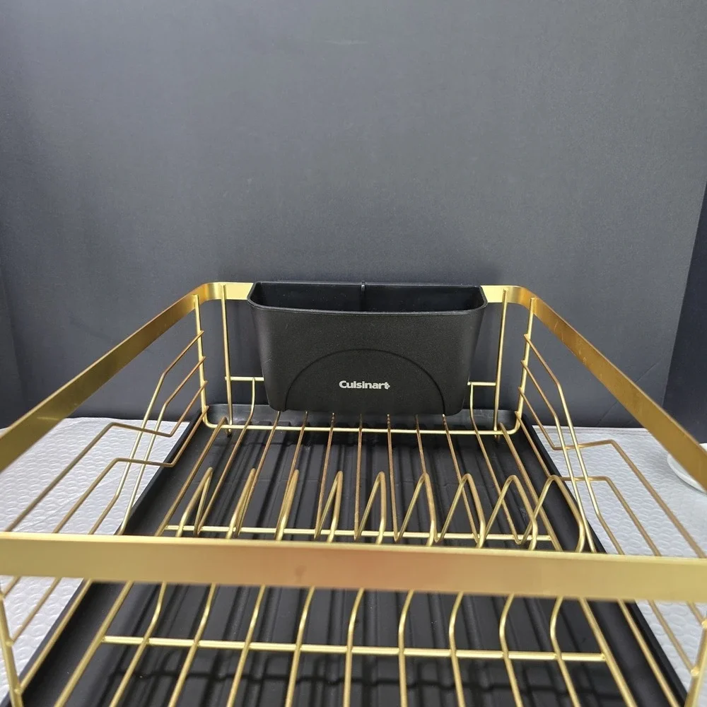 Cuisinart Dish Drain Gold Black EUC 17